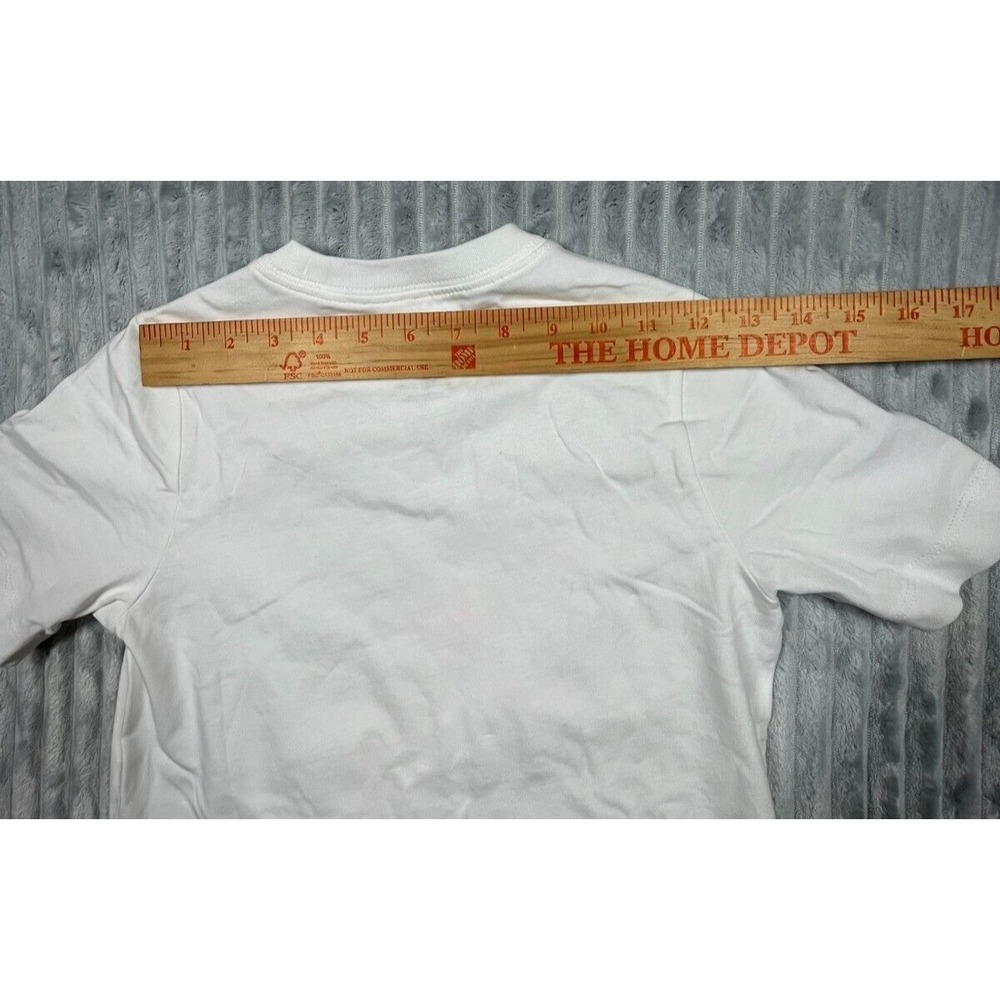 Nike Shirt Youth Unisex S The Nike Tee‎ Short Sleeve Swoosh Logos White - Picture 14 of 14